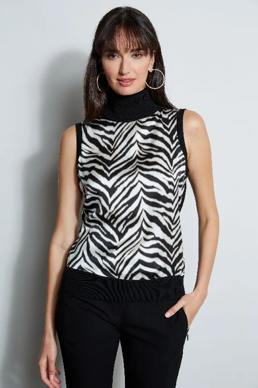 Exclusive Weekend Offers – Don't Miss Out Silk Zebra Print Sweater