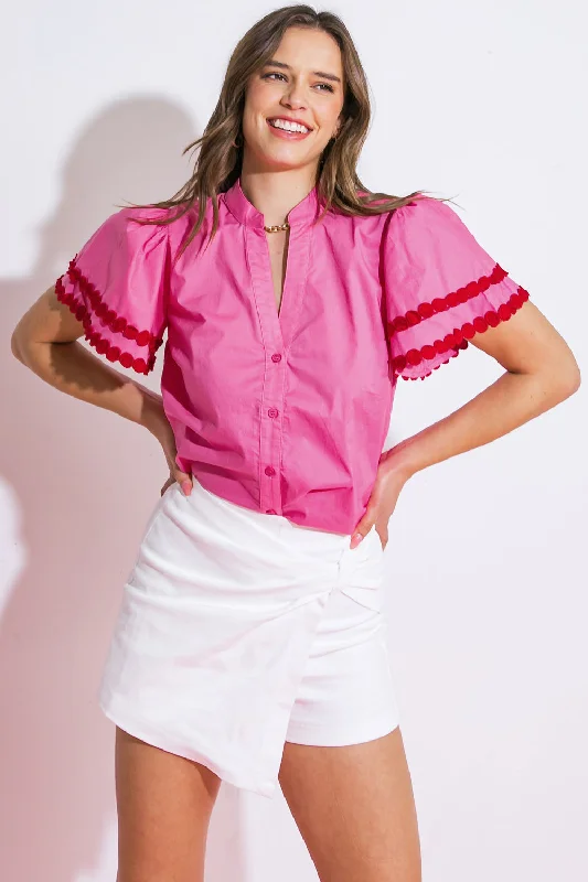 Chic Style, Always In Vogue LEARN AS YOU GO WOVEN TOP