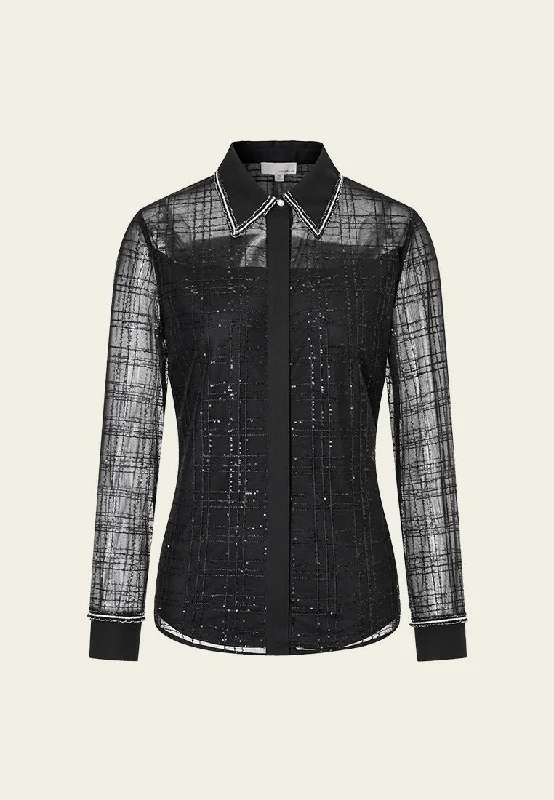 Exclusive Discounts Gothic Lady Mesh-detail Top
