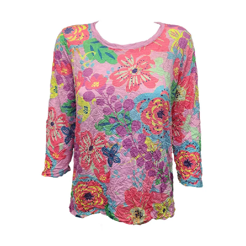 The Best Deals Of The Week Are Here David Cline Natalie 3/4 Sleeve Crew Neck Top - Bright