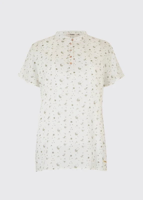 Style Redefined Waterfall Printed Top - White