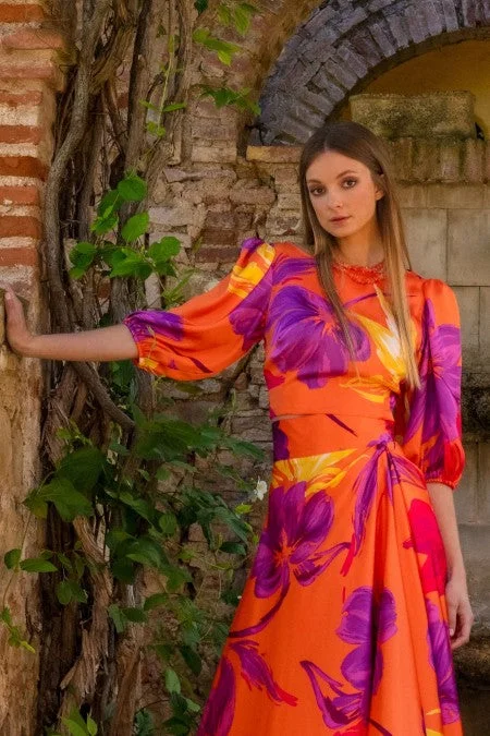 Special Sale – Don't Miss Out Matilde Cano NaranJa Top & Skirt
