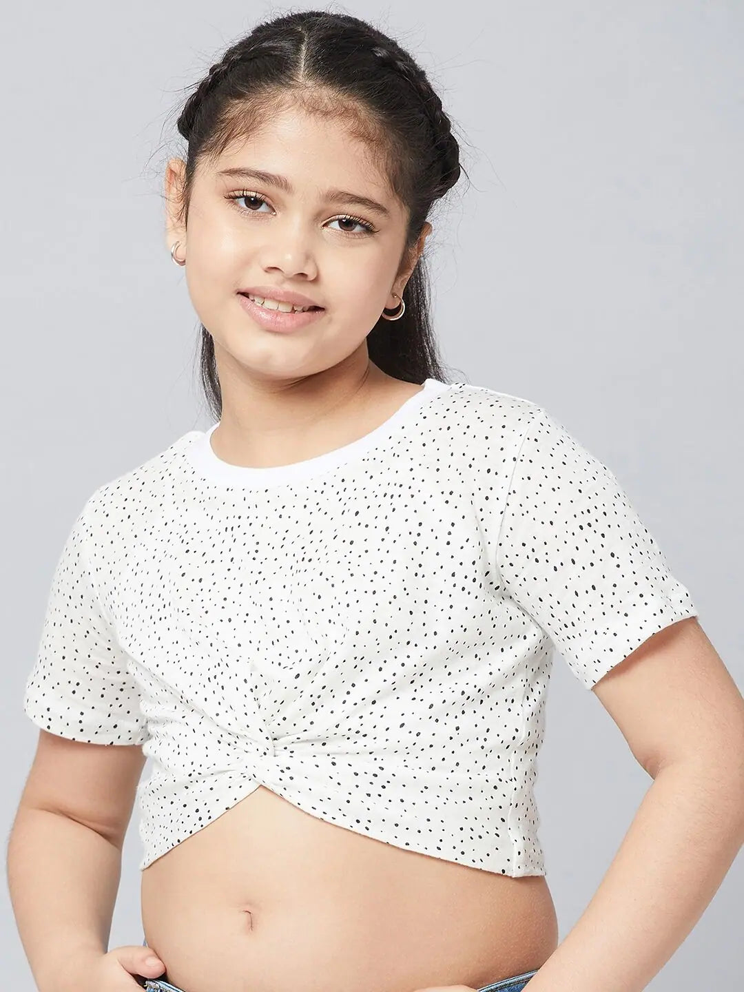 New In This Season Girl's Likely Trends White Printed Top