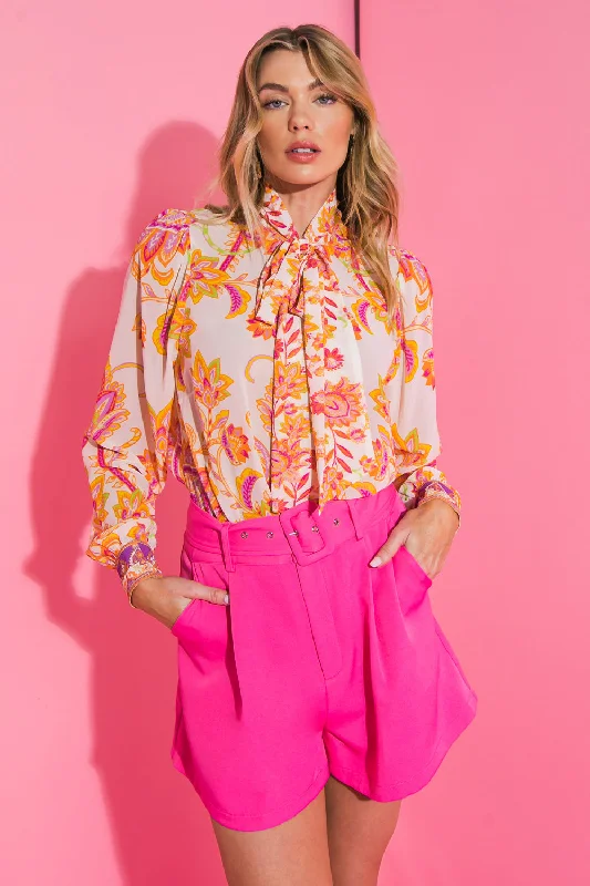 Time-Limited Discounts Just For You BLOOMING WITH BLISS WOVEN TOP