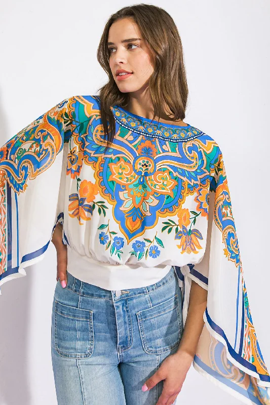 Laid-Back Fashion Offers RIGHT THIS WAY WOVEN TOP