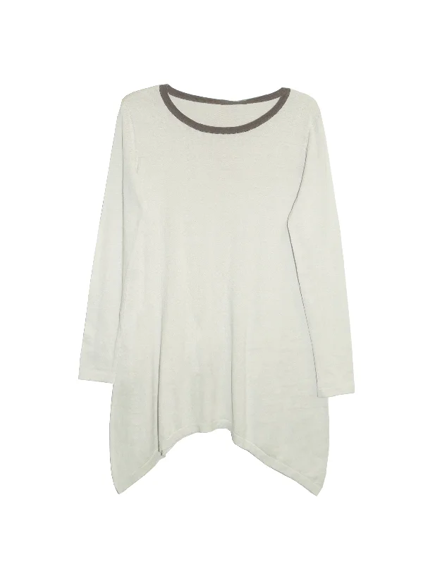 Super Savings Weekend Event La Cera Hi-Lo Crew Neck Sweater Top - Plus Size