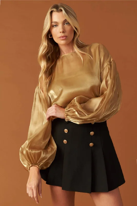 Hurry Before It's Gone TIME TO EVOLVE WOVEN TOP