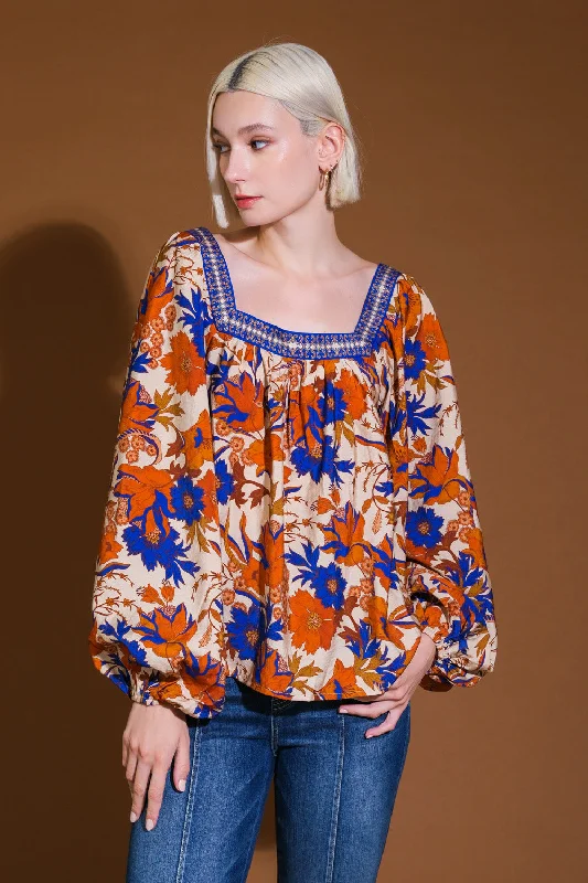 Style Redefined MY FAVORITE DAY RUST WOVEN TOP