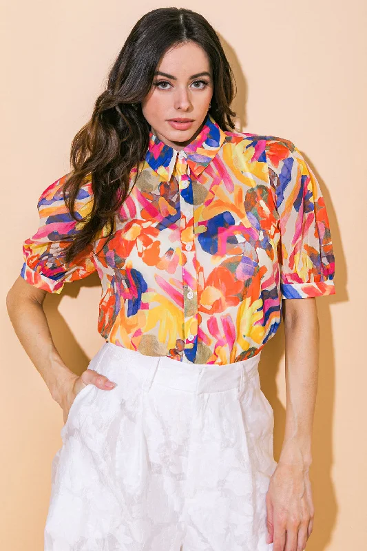 Season Offer I CROSS MY HEART WOVEN TOP