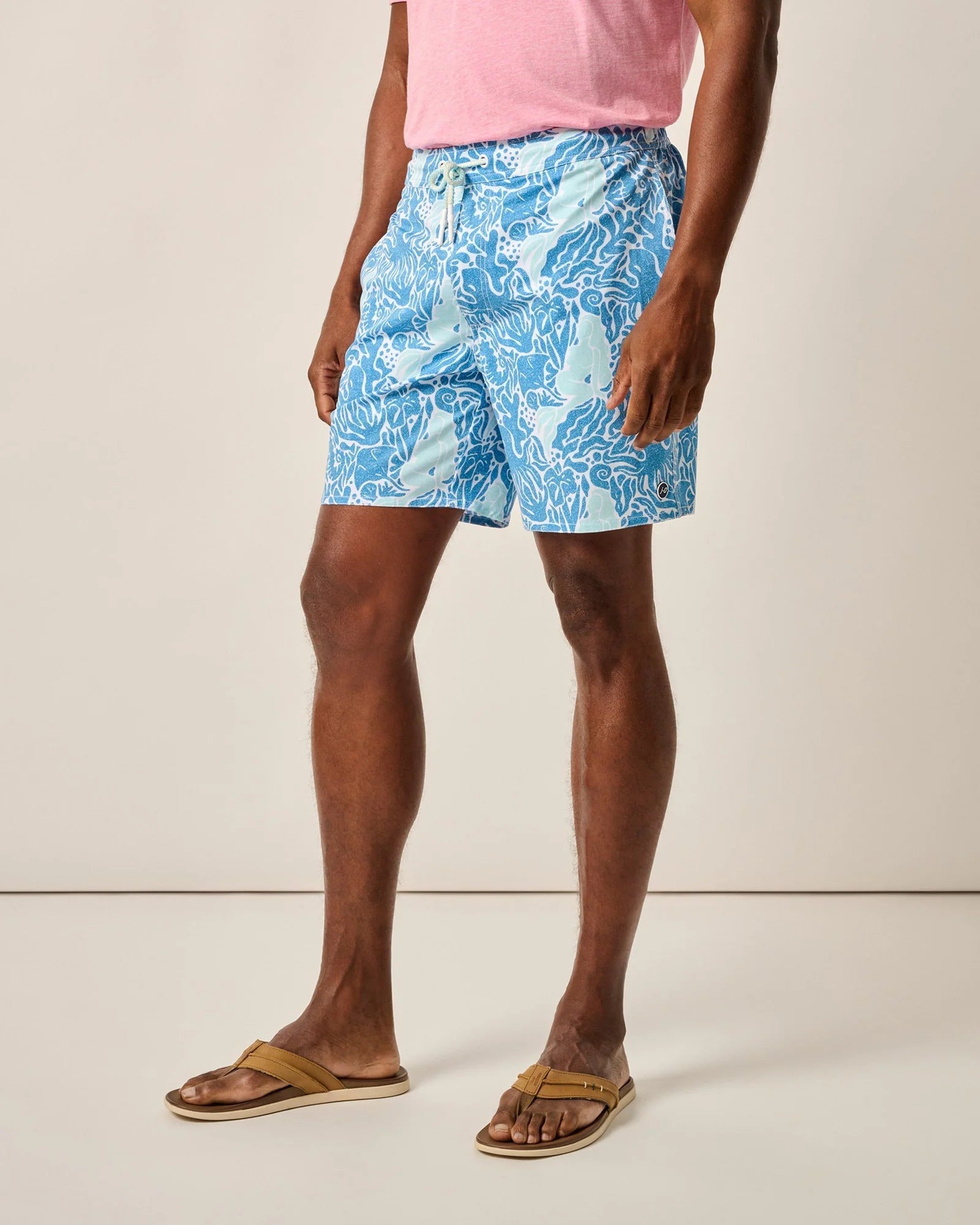 This Weekend Only – Huge Savings Johnnie-O 7-Inch Topia Swim Trunks - Olympic