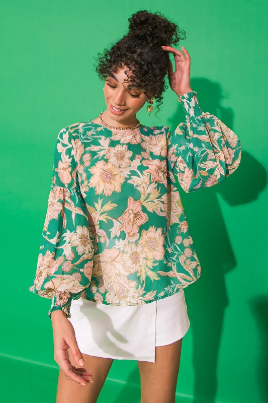 Inspired By You, Designed For You DAYBREAK SKYLINE WOVEN TOP
