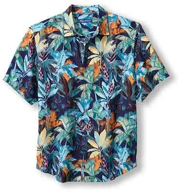 Get Ready To Save Like Never Before Tommy Bahama Sand Linen Fuego Palms Camp Shirt - Blue Jean Get Ready To Save Like Never Before Tommy Bahama Sand Linen Fuego Palms Camp Shirt - Blue Jean