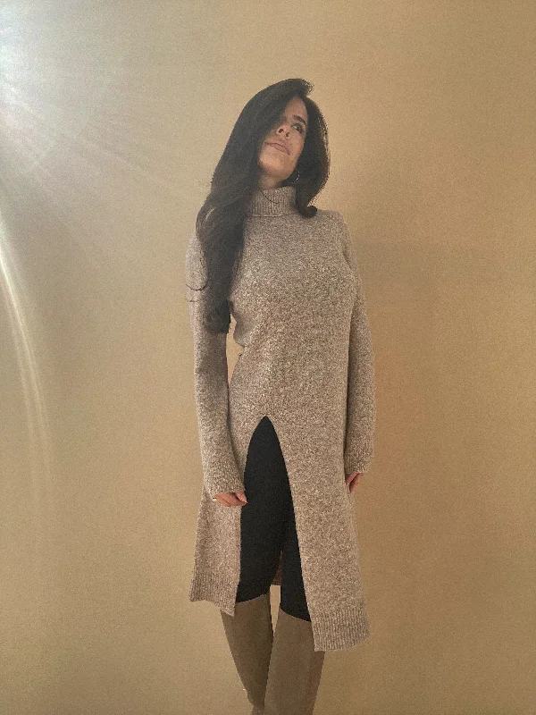 Flirty Fashion Discounts Turtle Neck Long Sweater Top