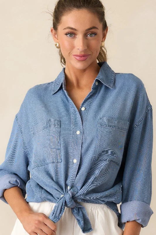 Special Offer Z Supply Colbie Sun Bleached Chambray Top