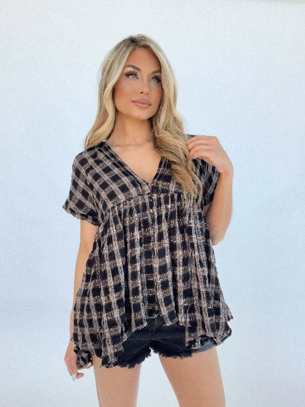 Trendy Women's Wear Collection Old Town Babydoll Top