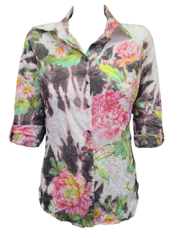 Flash Weekend Discounts – Shop Now David Cline Emma Roll Up Sleeve Top - Coal