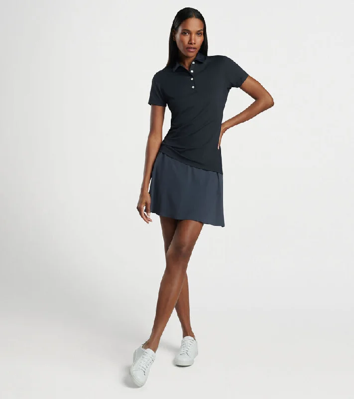 Shop Smart, Save More Before The Sale Ends Peter Millar Women's Short Sleeve Button Polo Top - Black