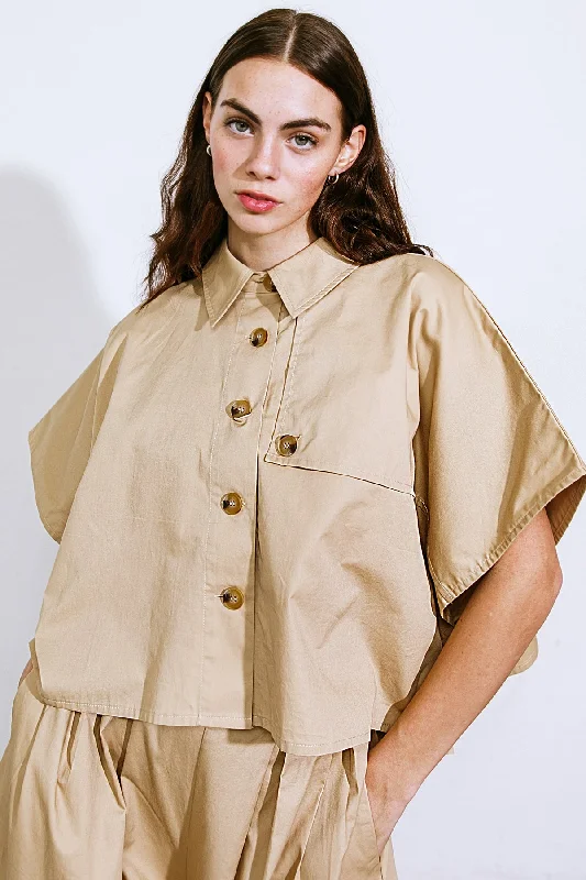 Unbeatable Deals IT'S PERFECT TIMING WOVEN TOP