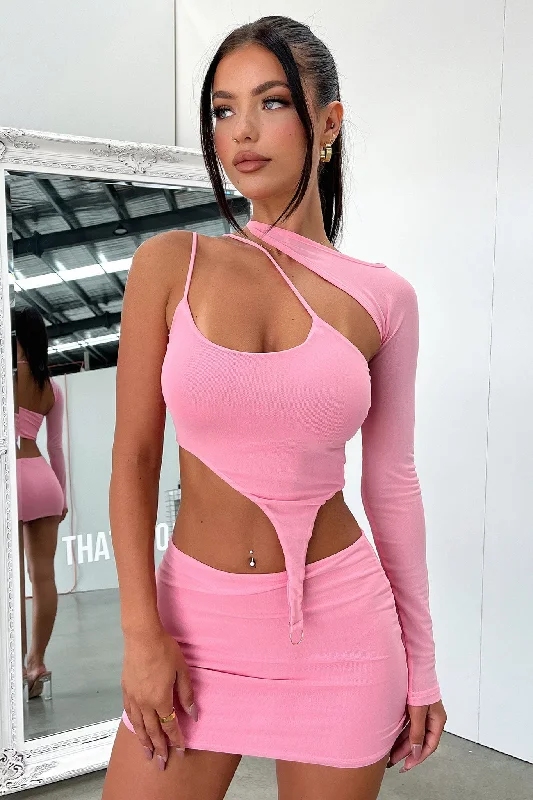 Fashion Forward Xia Top - Pink