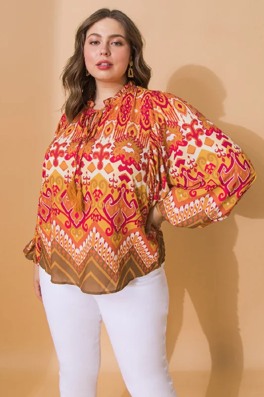 Street Chic Discounts PRETTY ON POINT WOVEN TOP