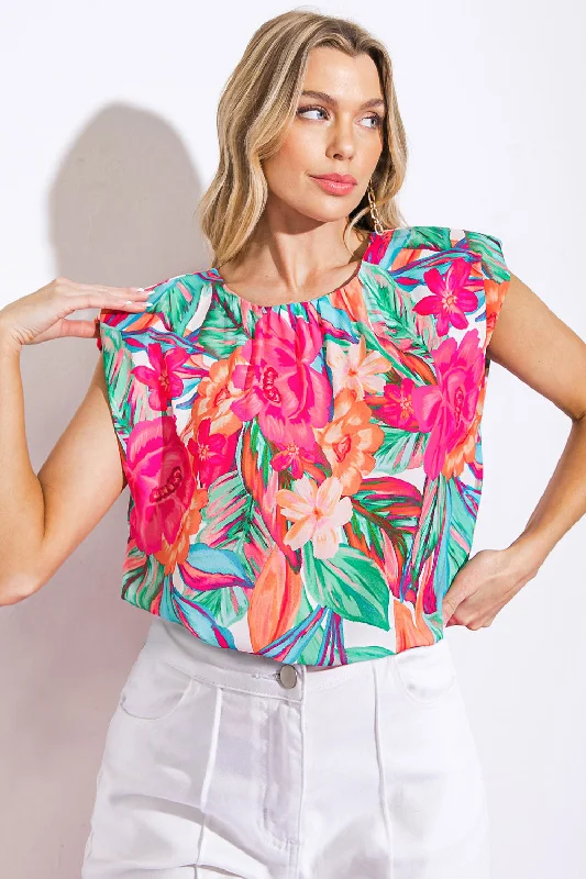 Break Fashion Norms OUT FOR THE DAY WOVEN TOP