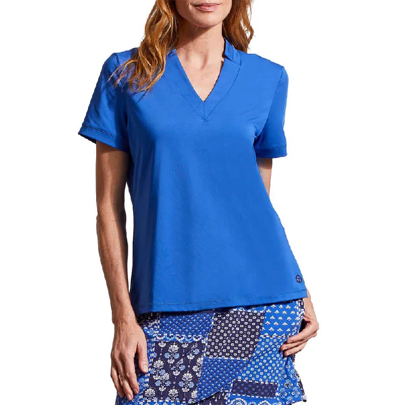 Your Favorite Items, Now At Lower Prices Tribal Short Sleeve V-Neck Top - Cobalt