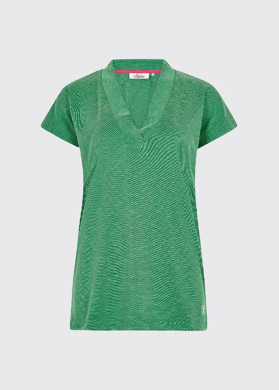 Unleash Your Trend Driven Style Coolestown cap sleeve top  - Kelly Green