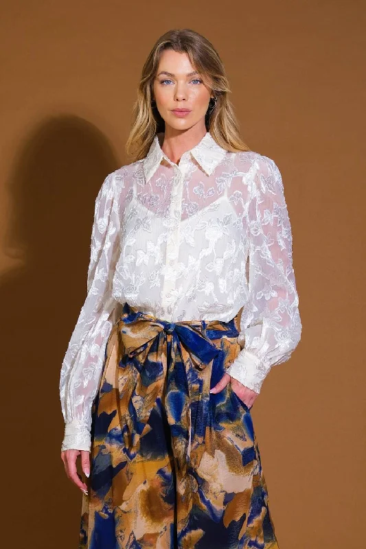 Everyday Elegance Sale INCREDIBLE LOVE JACQUARD WOVEN TOP