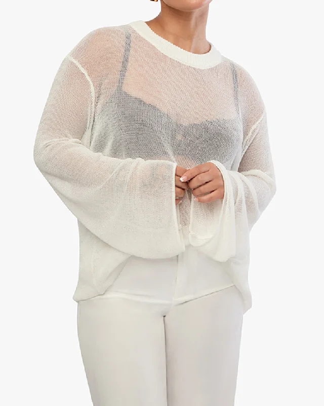 Special Savings Just For You Oversized Knit Crew Top