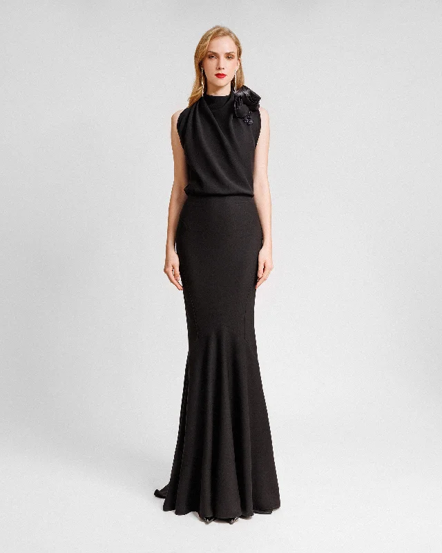 Special Offers Loose Top and Slim Skirt Crepe Set