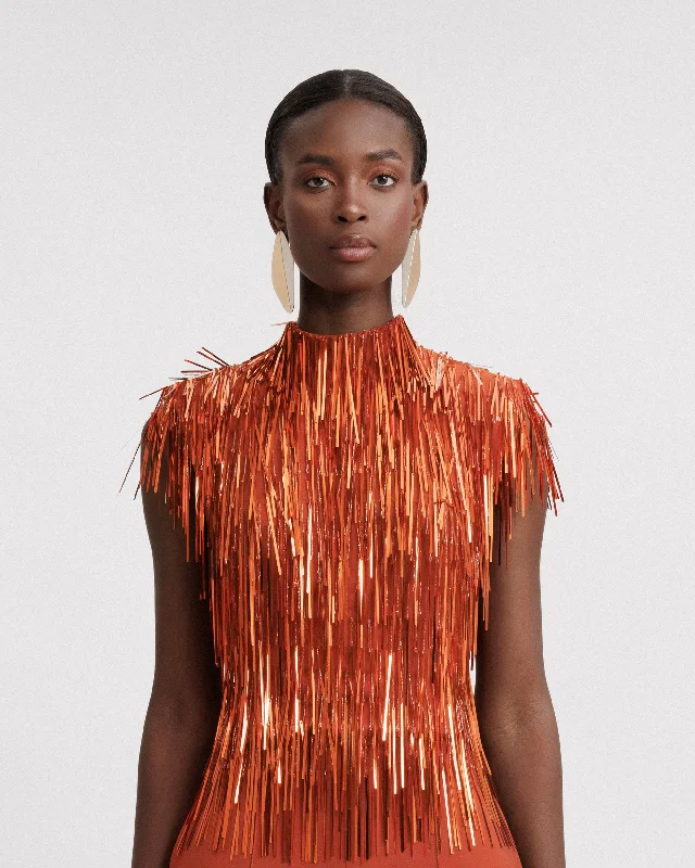 Fashion Deal High-Collar Top