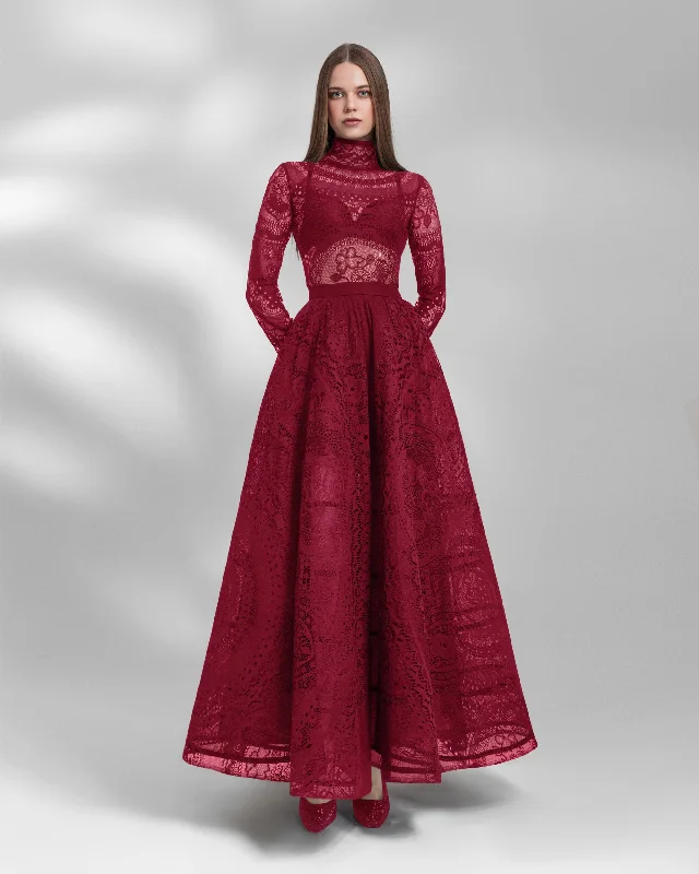 Amazing Prices On The Styles You Love Red Lace Top and Skirt Set