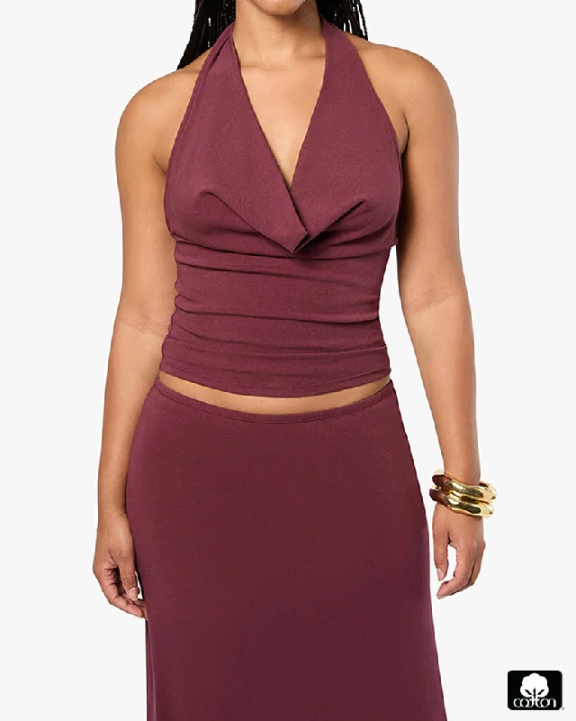 Your Next Fashion Find Is On Sale Halter Cowl Top