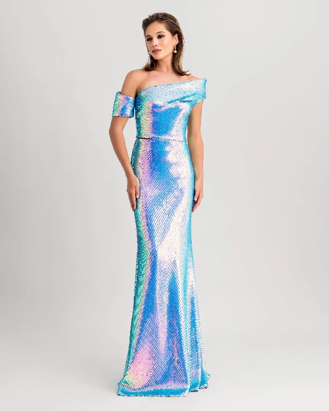 Statement Pieces At Statement Savings Asymmetrical Top With Long Skirt