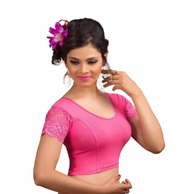 Special Offers Designer Light-Pink Non-Padded Cotton Lycra Stretchable Netted Short Sleeves Saree Blouse Crop Top (A-15-Light-Pink) Special Offers Designer Light-Pink Non-Padded Cotton Lycra Stretchable Netted Short Sleeves Saree Blouse Crop Top (A-15-Light-Pink)