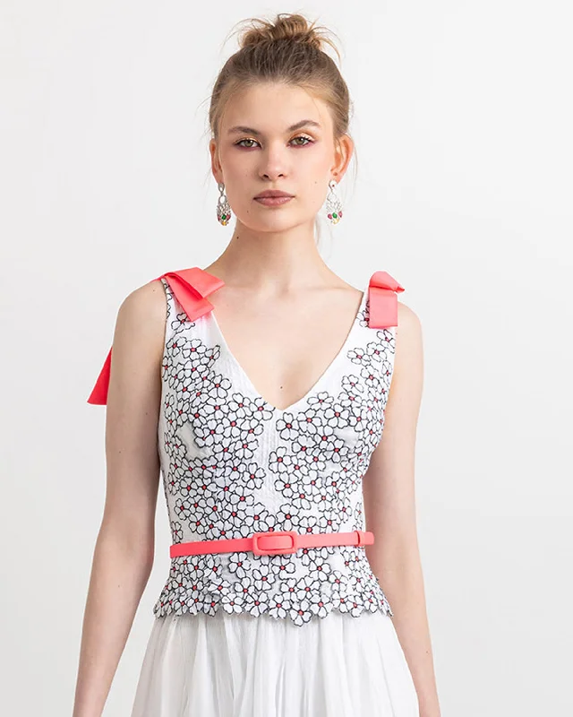 Sunday Specials – Shop & Save V-Neckline Top with Belt