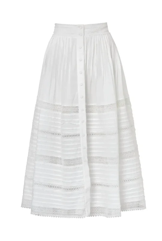 Top 10 Women's Online Clothing Stores Popular Collection Camila Skirt In White