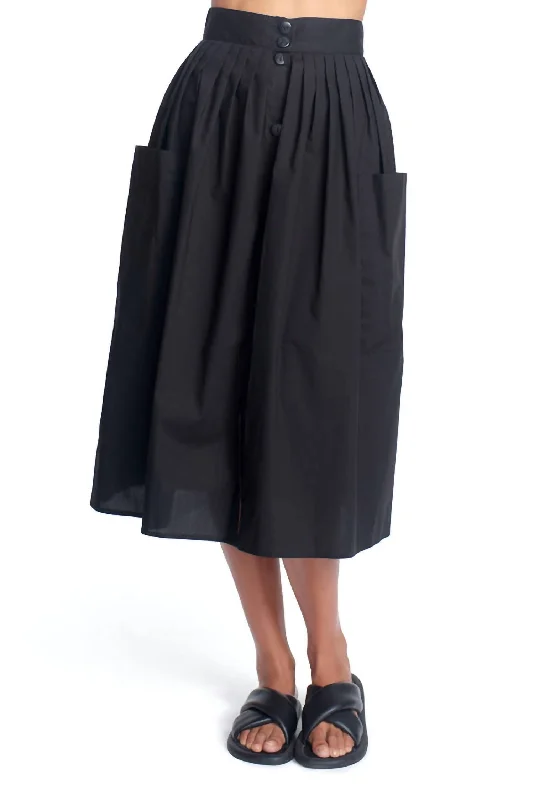 Women's Formal Wear Effortless Everyday Wear Cecelia Skirt In Black