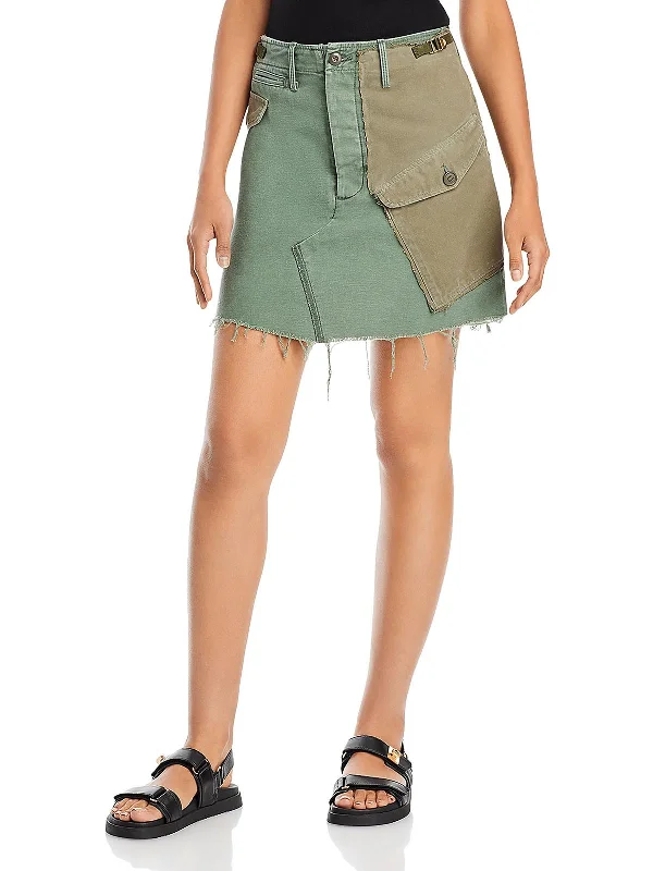 Women's Floral Print Outfit Versatile Wardrobe Essentials GI Jane Womens Buckles Short Mini Skirt Women's Floral Print Outfit Versatile Wardrobe Essentials GI Jane Womens Buckles Short Mini Skirt