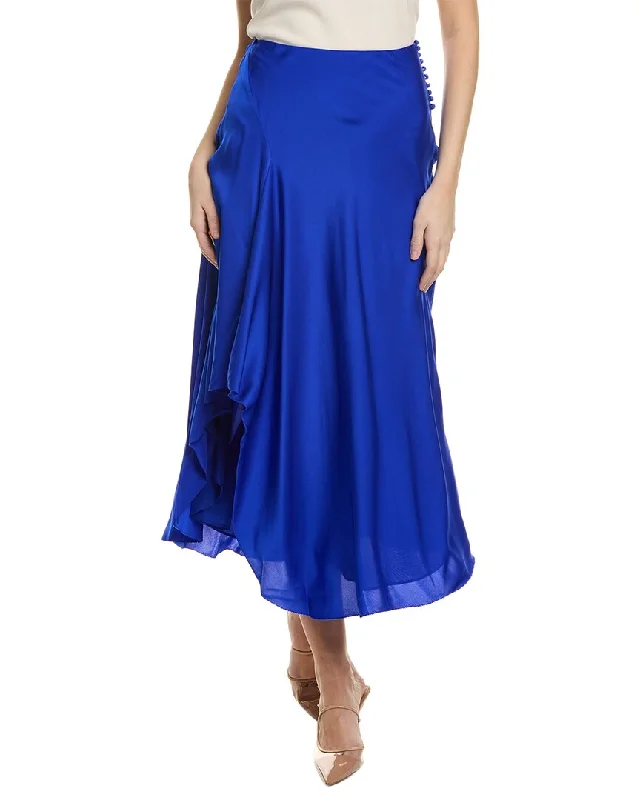 Limited Time Offer Elegant Style Nicholas Kimberly Silk-Blend Bias Skirt