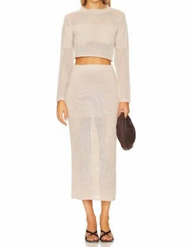 Women's Clothing Online Sale Flash Sale Ry Skirt In Beige