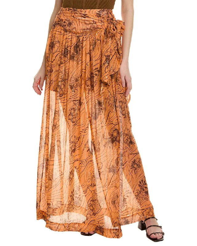 Chic And Comfortable Save On Classic Elegant Styles Sabina Musayev Patina Silk-Blend Maxi Skirt