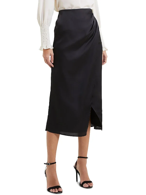 Women's Office Attire Limited Time Deal Womens Satin Long Wrap Skirt