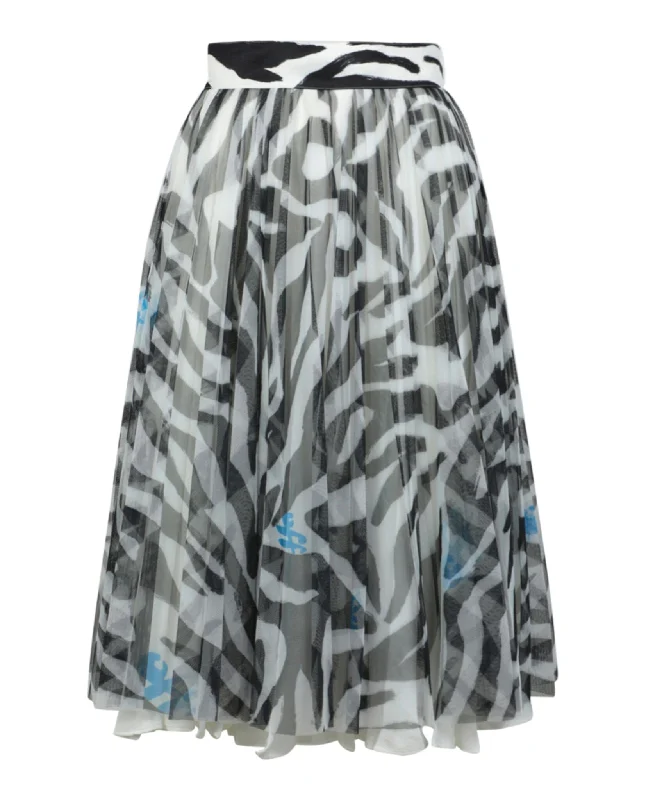 Sales For Clothes Vintage Inspired Fashion Sale Zebra Pleated Midi Skirt