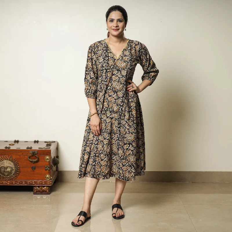 Clothing For Women Discover Promotions Black - Bagru Block Printed Cotton Flared Dress 03 Clothing For Women Discover Promotions Black - Bagru Block Printed Cotton Flared Dress 03