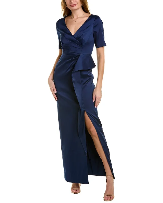 Chic Women's Clothing for Work and Travel Seasonal Picks Aidan Mattox Mikado Gown
