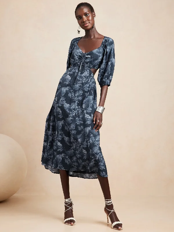 Sales Clothes Athleisure Wear Promotion Cutout Maxi Dress