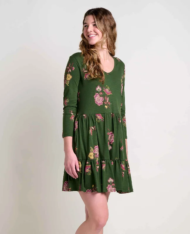 Flash Sale Online Holiday Attire Sale Marley Tiered Long Sleeve Dress