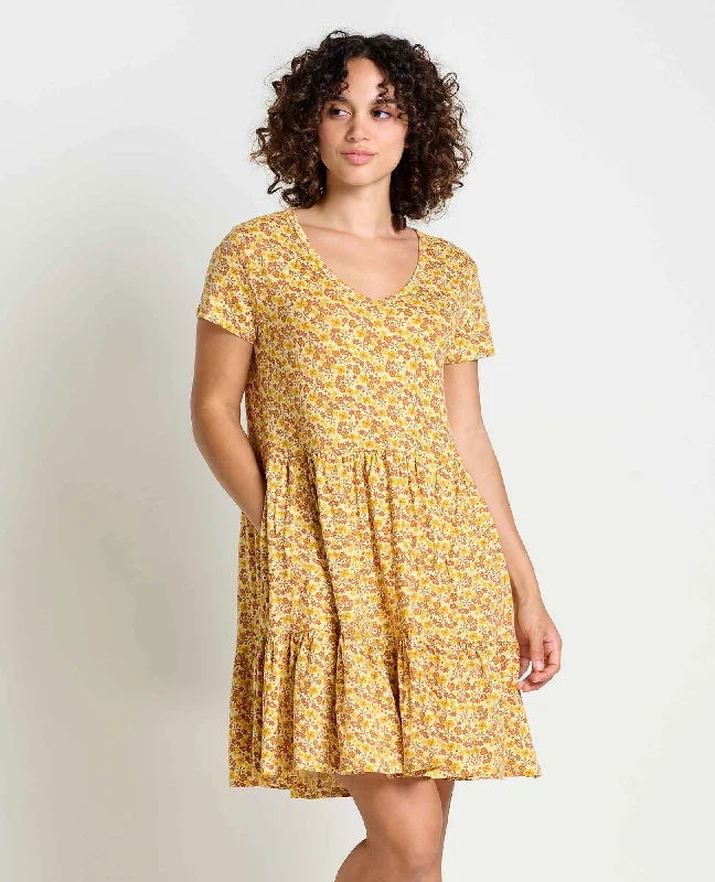 Affordable Online Boutiques Day-To-Night Styles Marley Tiered Short Sleeve Dress
