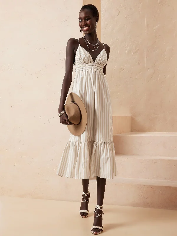 Trendy Casual Outfits Embrace New Fashion Poplin Maxi Dress